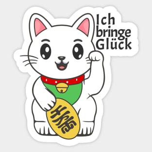 Glücksbringer Katze Sticker